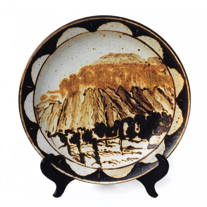 Ceramic plate, 12” diameter, 1994